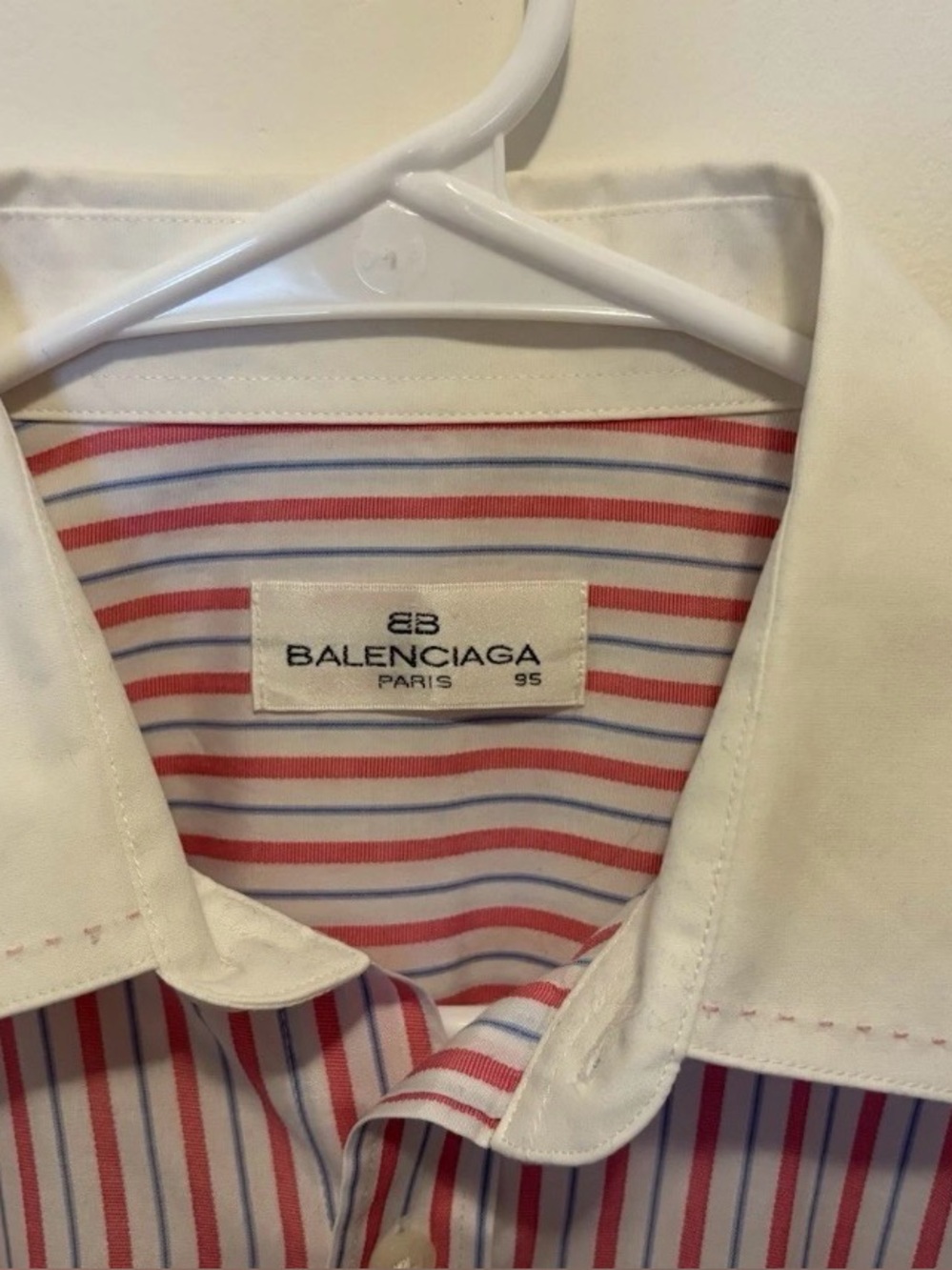 90s Balenciaga Archive Striped Short Sleeve Button Up Shirt Nicolas Ghesquiere - Picture 4 of 13